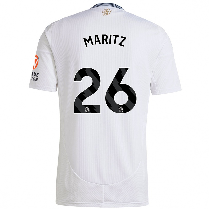 Kids Football Noelle Maritz #26 White Away Jersey 2024/25 T-Shirt Australia