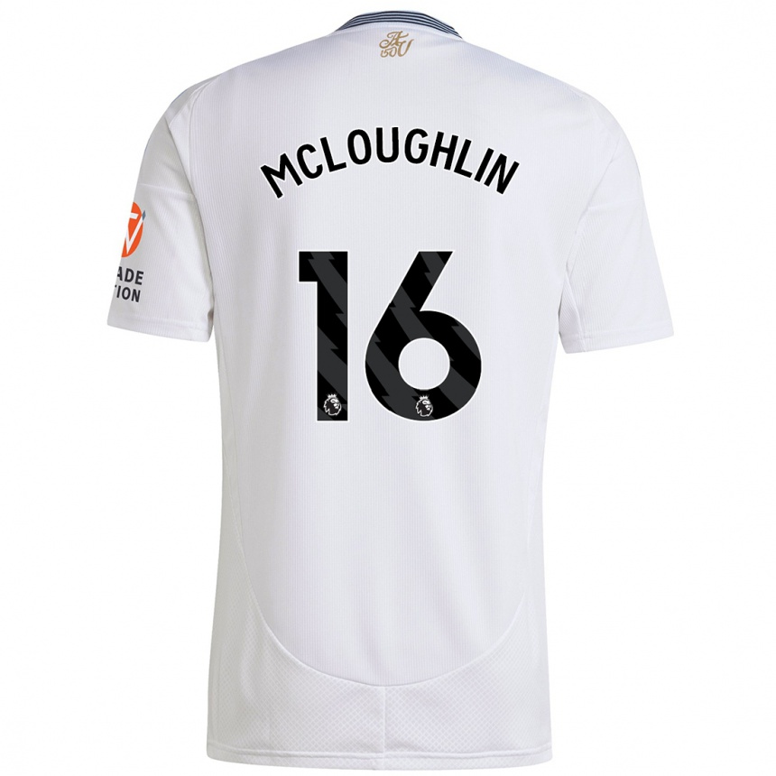 Kids Football Olivia Mcloughlin #16 White Away Jersey 2024/25 T-Shirt Australia