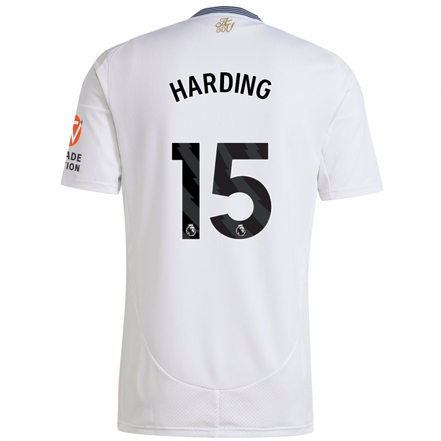 Kids Football Natasha Harding #15 White Away Jersey 2024/25 T-Shirt Australia