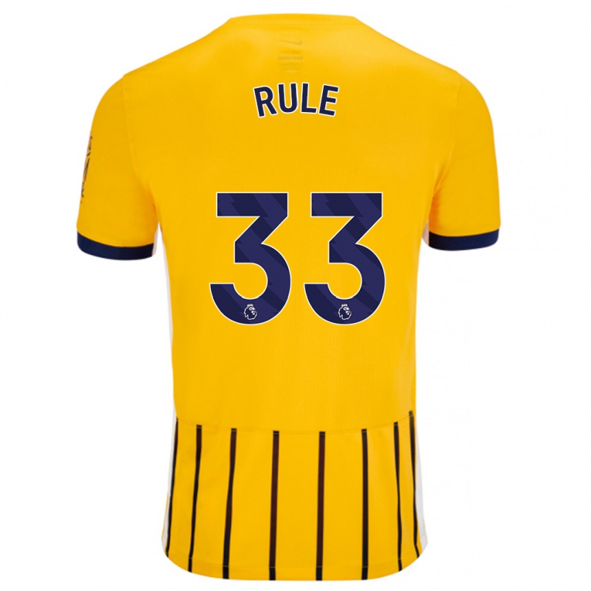 Kids Football Charlize Jayde Rule #33 Gold Blue Pinstripes Away Jersey 2024/25 T-Shirt Australia