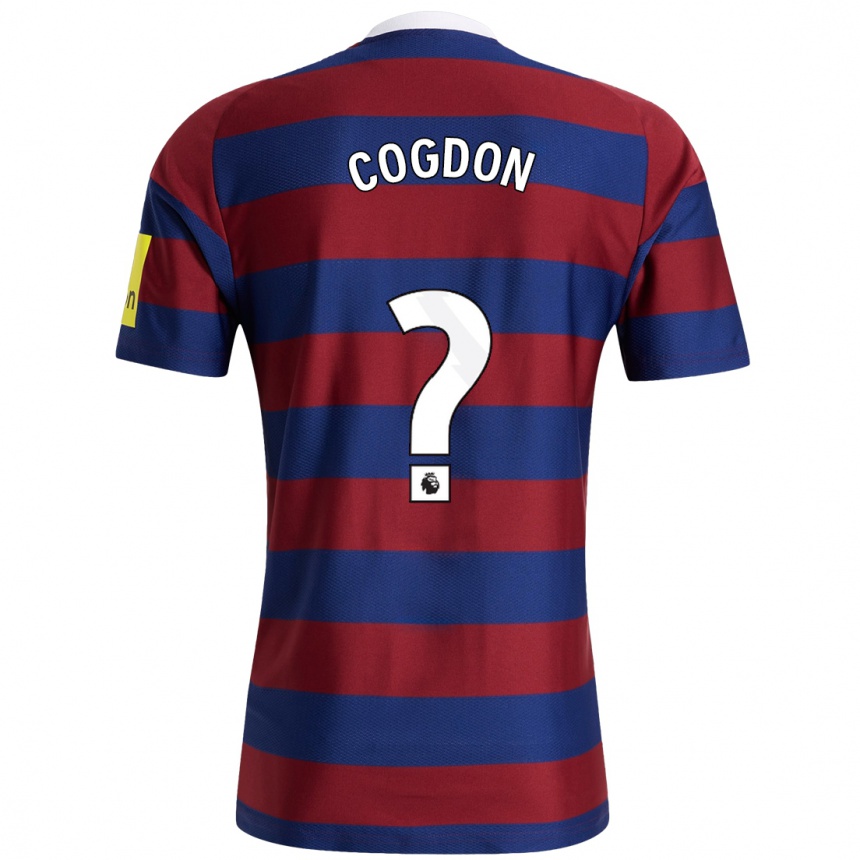 Kids Football Jude Cogdon #0 Burgundy Navy Blue Away Jersey 2024/25 T-Shirt Australia