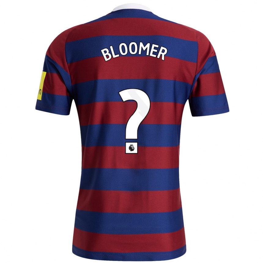 Kids Football Guy Bloomer #0 Burgundy Navy Blue Away Jersey 2024/25 T-Shirt Australia