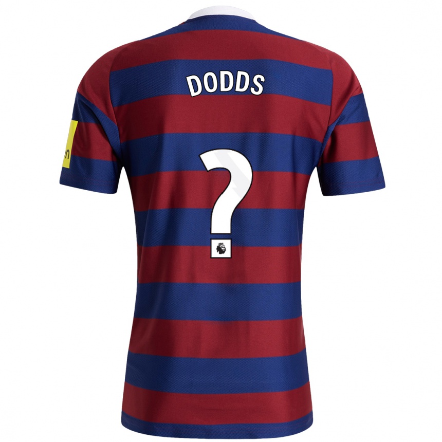 Kids Football Archie Dodds #0 Burgundy Navy Blue Away Jersey 2024/25 T-Shirt Australia