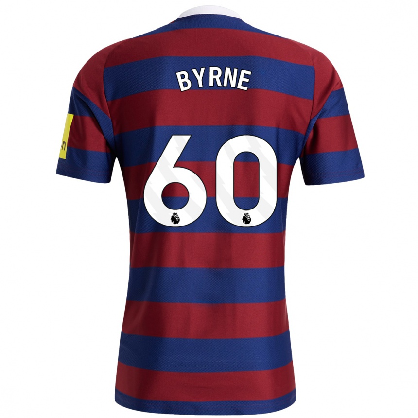 Kids Football Reece Byrne #60 Burgundy Navy Blue Away Jersey 2024/25 T-Shirt Australia