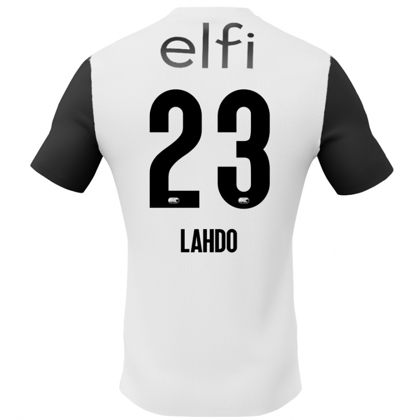 Kids Football Mayckel Lahdo #23 White Black Away Jersey 2024/25 T-Shirt Australia