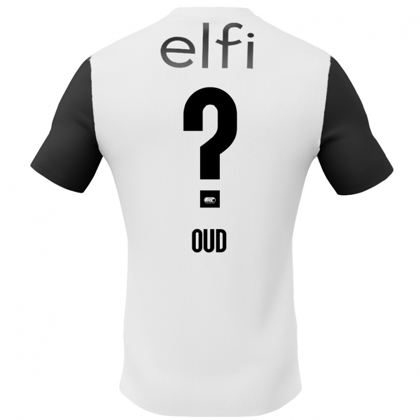 Kids Football Joeri Oud #0 White Black Away Jersey 2024/25 T-Shirt Australia