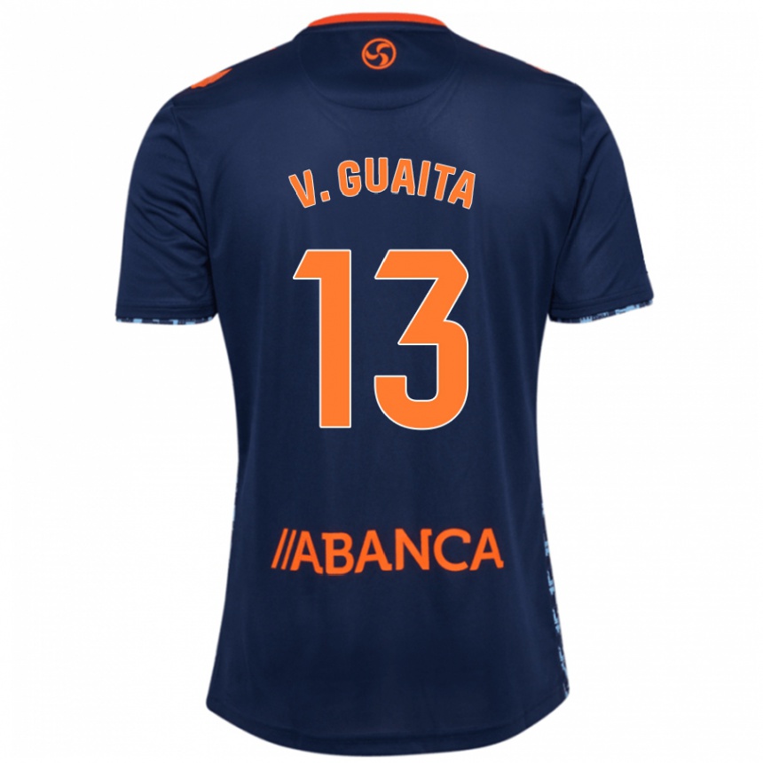 Kids Football Vicente Guaita #13 Navy Blue Away Jersey 2024/25 T-Shirt Australia