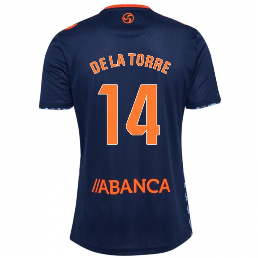 Kids Football Luca De La Torre #14 Navy Blue Away Jersey 2024/25 T-Shirt Australia