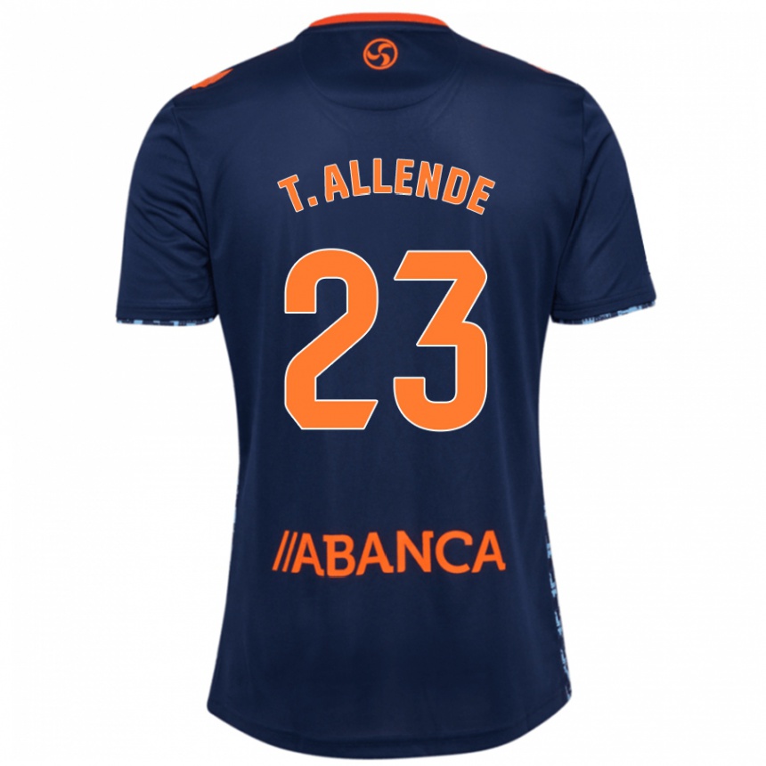 Kids Football Tadeo Allende #23 Navy Blue Away Jersey 2024/25 T-Shirt Australia