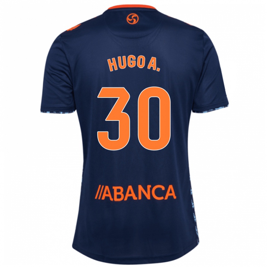 Kids Football Hugo Álvarez #30 Navy Blue Away Jersey 2024/25 T-Shirt Australia