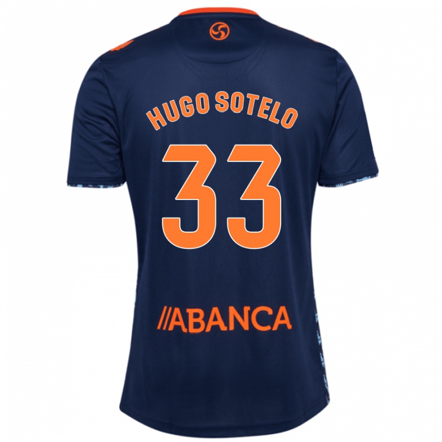 Kids Football Hugo Sotelo #33 Navy Blue Away Jersey 2024/25 T-Shirt Australia