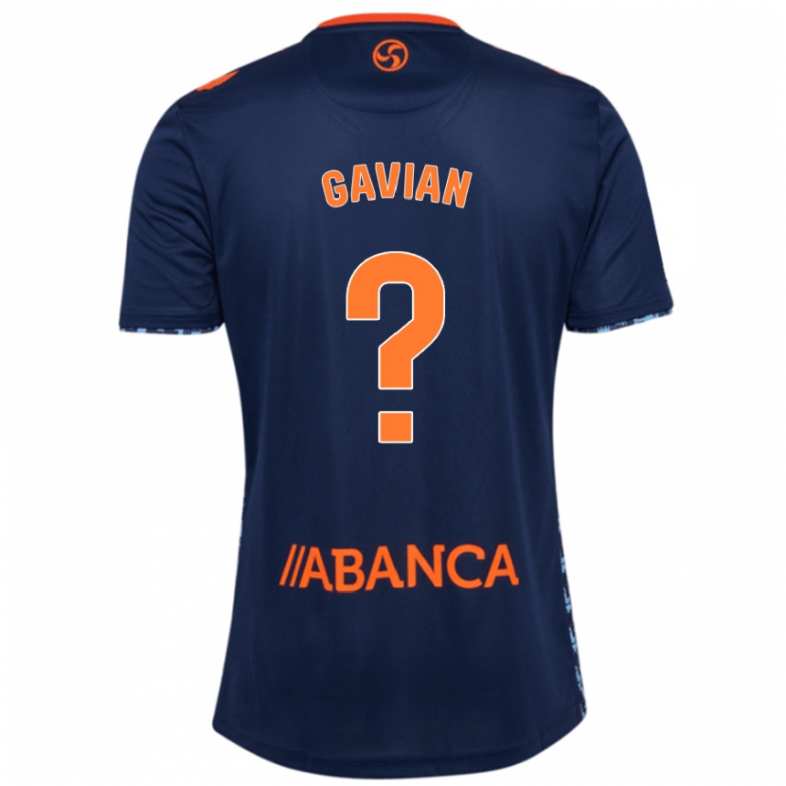 Kids Football Pablo Gavian #0 Navy Blue Away Jersey 2024/25 T-Shirt Australia