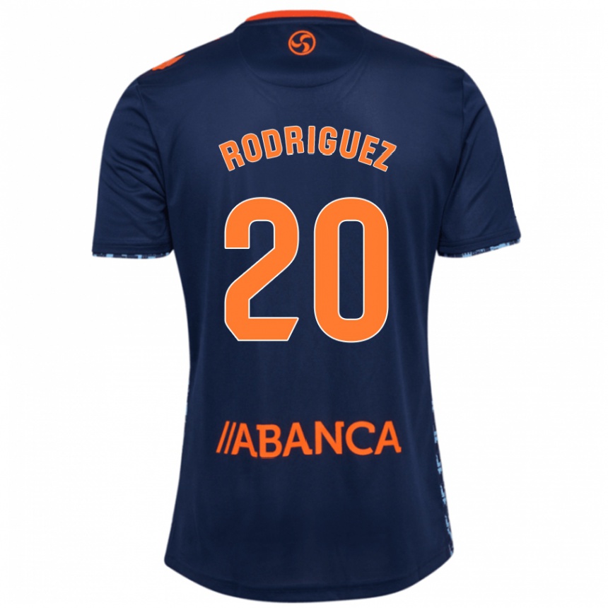 Kids Football Javi Rodríguez #20 Navy Blue Away Jersey 2024/25 T-Shirt Australia