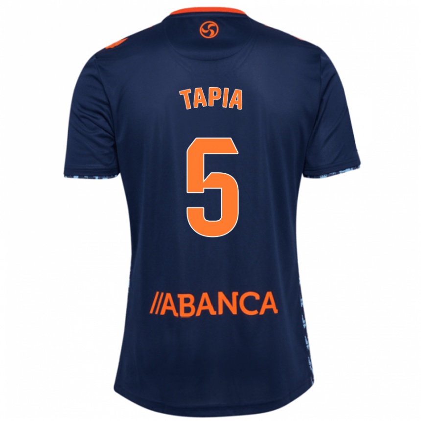 Kids Football Renato Tapia #5 Navy Blue Away Jersey 2024/25 T-Shirt Australia