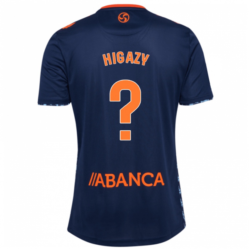 Kids Football Ibrahim Higazy #0 Navy Blue Away Jersey 2024/25 T-Shirt Australia