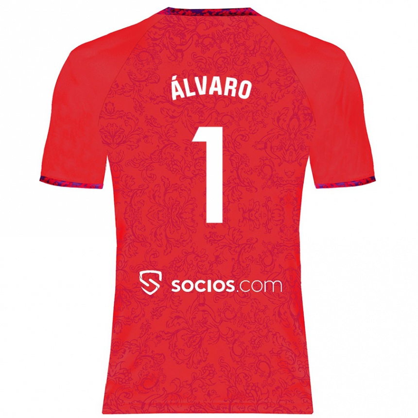 Kids Football Álvaro Fernández #1 Red Away Jersey 2024/25 T-Shirt Australia