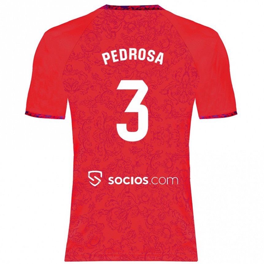 Kids Football Adrià Pedrosa #3 Red Away Jersey 2024/25 T-Shirt Australia