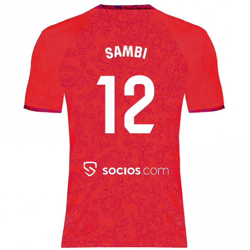 Kids Football Albert Sambi Lokonga #12 Red Away Jersey 2024/25 T-Shirt Australia