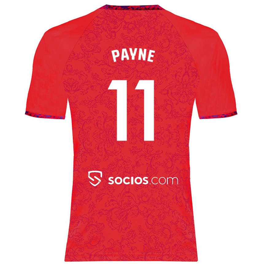 Kids Football Antionette Oyedupe Toni Payne #11 Red Away Jersey 2024/25 T-Shirt Australia