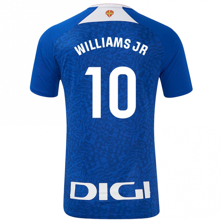 Kids Football Nico Williams #10 Royal Blue Away Jersey 2024/25 T-Shirt Australia