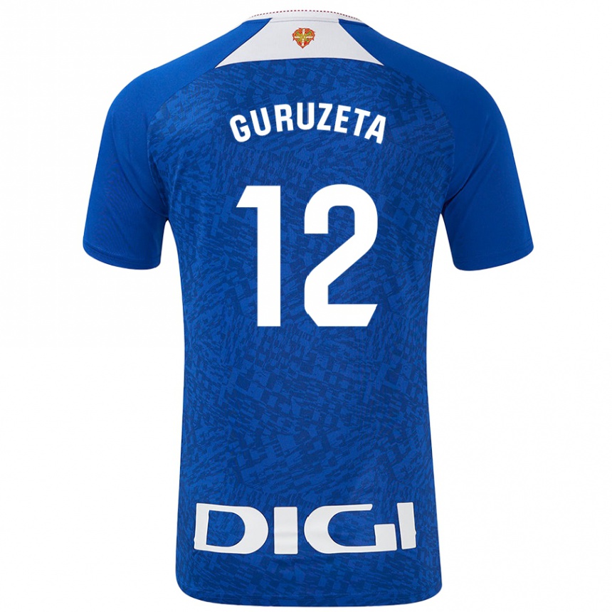 Kids Football Gorka Guruzeta #12 Royal Blue Away Jersey 2024/25 T-Shirt Australia