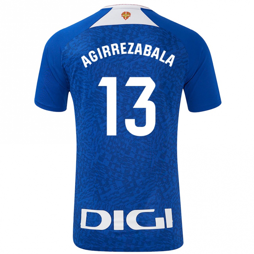 Kids Football Julen Agirrezabala #13 Royal Blue Away Jersey 2024/25 T-Shirt Australia