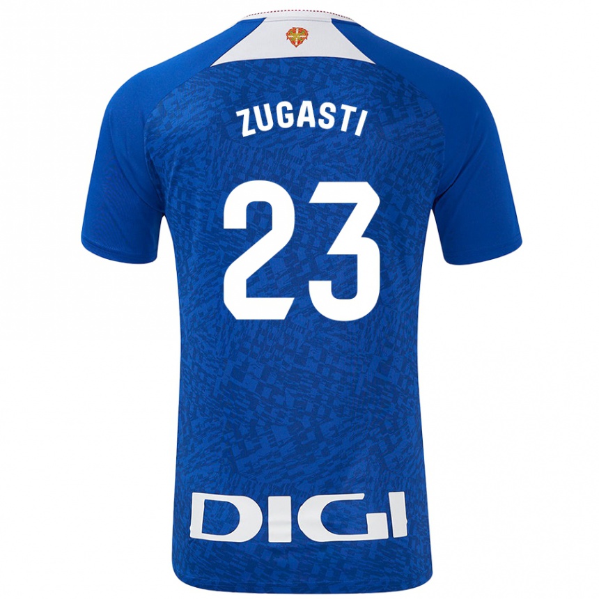 Kids Football Patricia Zugasti Oses #23 Royal Blue Away Jersey 2024/25 T-Shirt Australia