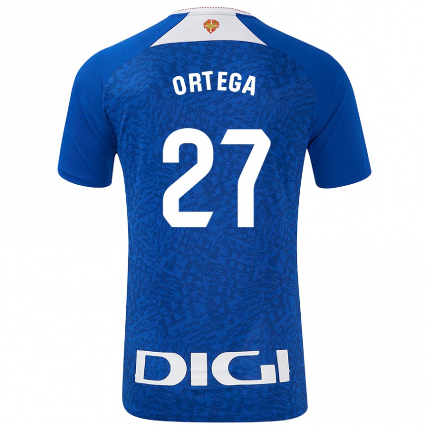 Kids Football Sara Ortega #27 Royal Blue Away Jersey 2024/25 T-Shirt Australia