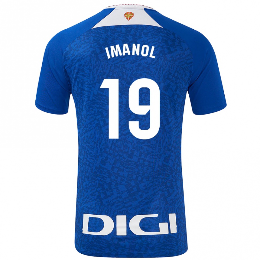 Kids Football Imanol García De Albéniz #19 Royal Blue Away Jersey 2024/25 T-Shirt Australia