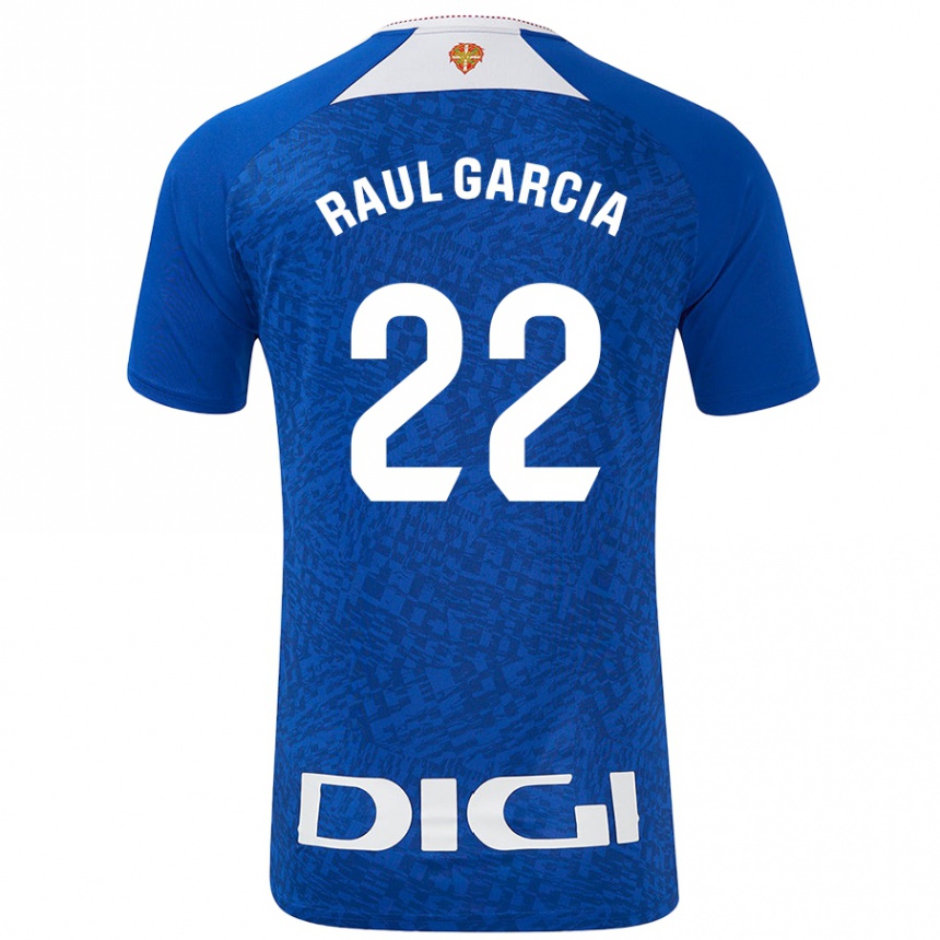 Kids Football Raúl García #22 Royal Blue Away Jersey 2024/25 T-Shirt Australia