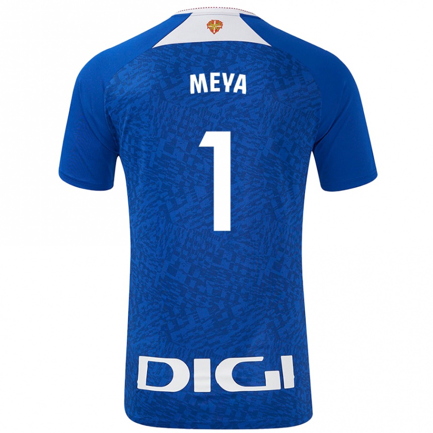 Kids Football Aina Meya Bellot #1 Royal Blue Away Jersey 2024/25 T-Shirt Australia