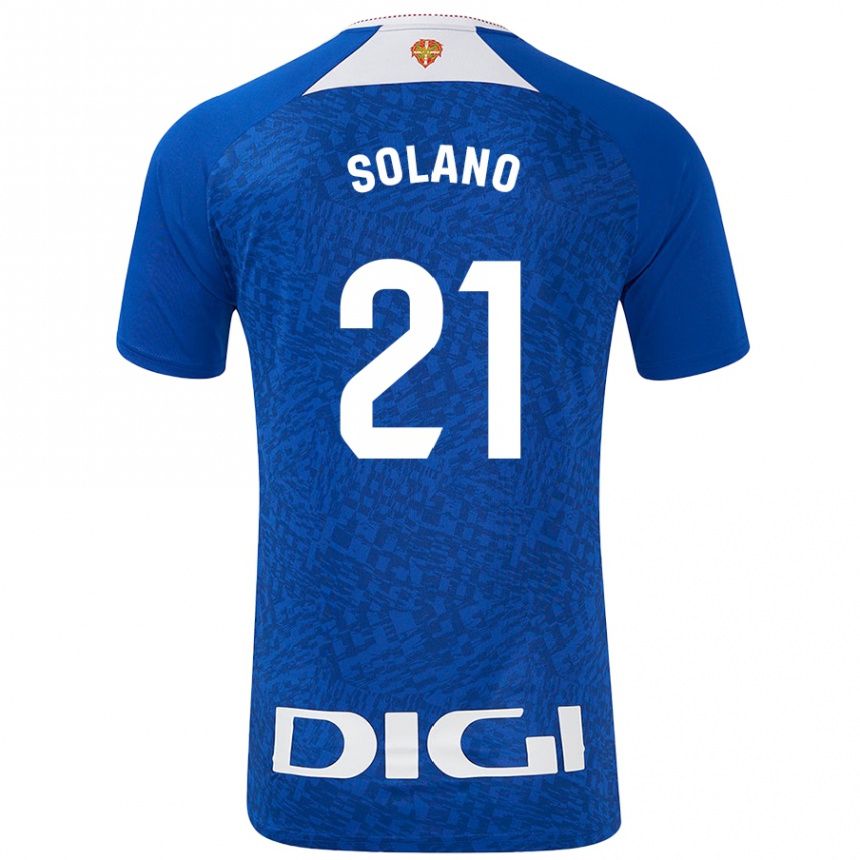 Kids Football Bibiane Schulze-Solano #21 Royal Blue Away Jersey 2024/25 T-Shirt Australia