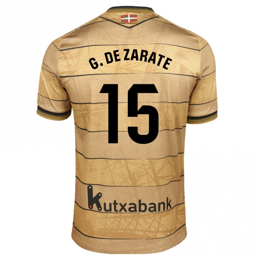 Kids Football Urko González De Zarate #15 Brown Away Jersey 2024/25 T-Shirt Australia