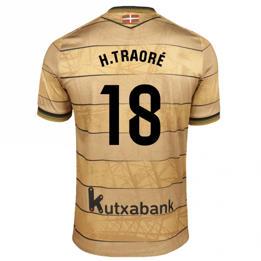 Kids Football Hamari Traoré #18 Brown Away Jersey 2024/25 T-Shirt Australia