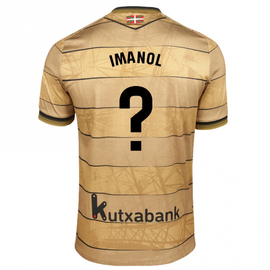 Kids Football Imanol #0 Brown Away Jersey 2024/25 T-Shirt Australia