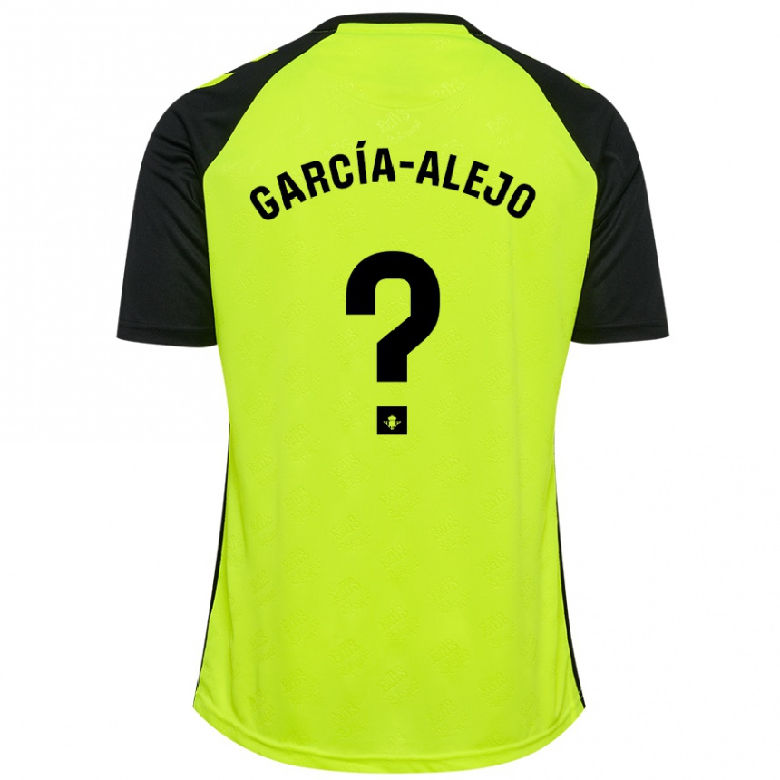 Kids Football Raúl García-Alejo #0 Fluorescent Yellow Black Away Jersey 2024/25 T-Shirt Australia