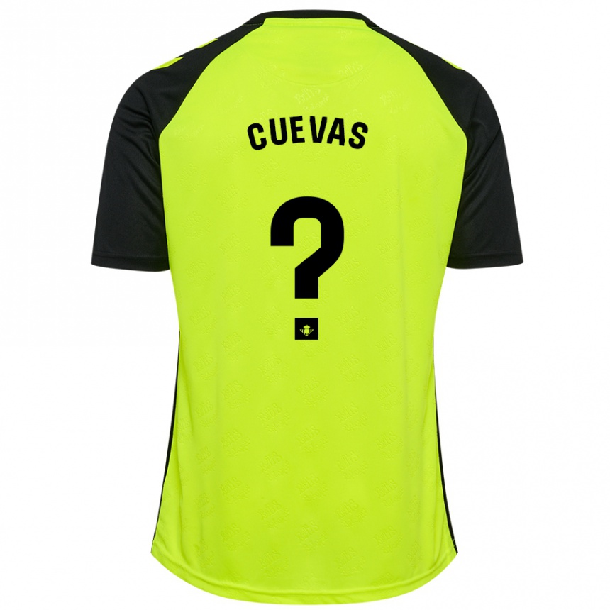 Kids Football Miguel Cuevas #0 Fluorescent Yellow Black Away Jersey 2024/25 T-Shirt Australia