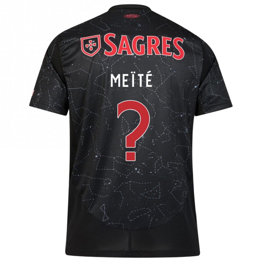 Kids Football Soualiho Meïté #0 Black Red Away Jersey 2024/25 T-Shirt Australia