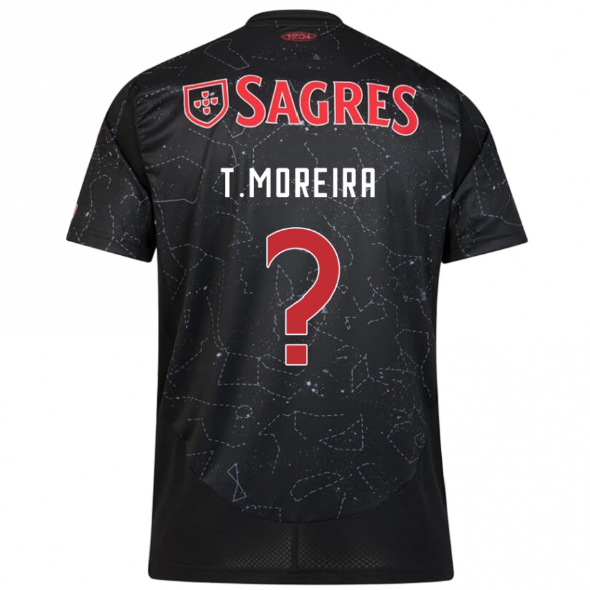 Kids Football Tomás Moreira #0 Black Red Away Jersey 2024/25 T-Shirt Australia