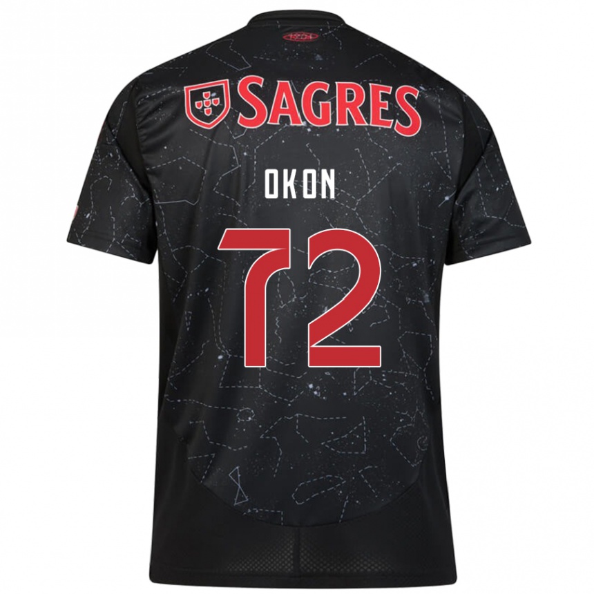 Kids Football Paul Okon #72 Black Red Away Jersey 2024/25 T-Shirt Australia