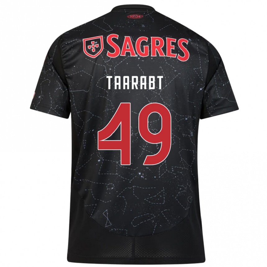 Kids Football Adel Taarabt #49 Black Red Away Jersey 2024/25 T-Shirt Australia