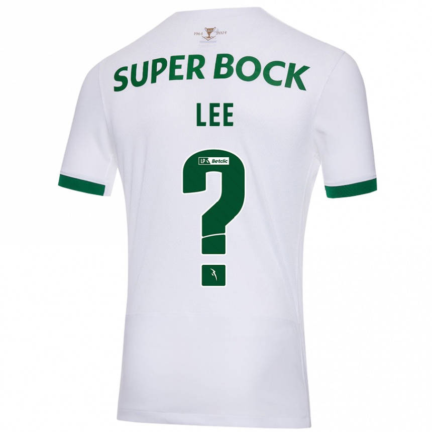 Kids Football Afonso Lee #0 White Green Away Jersey 2024/25 T-Shirt Australia