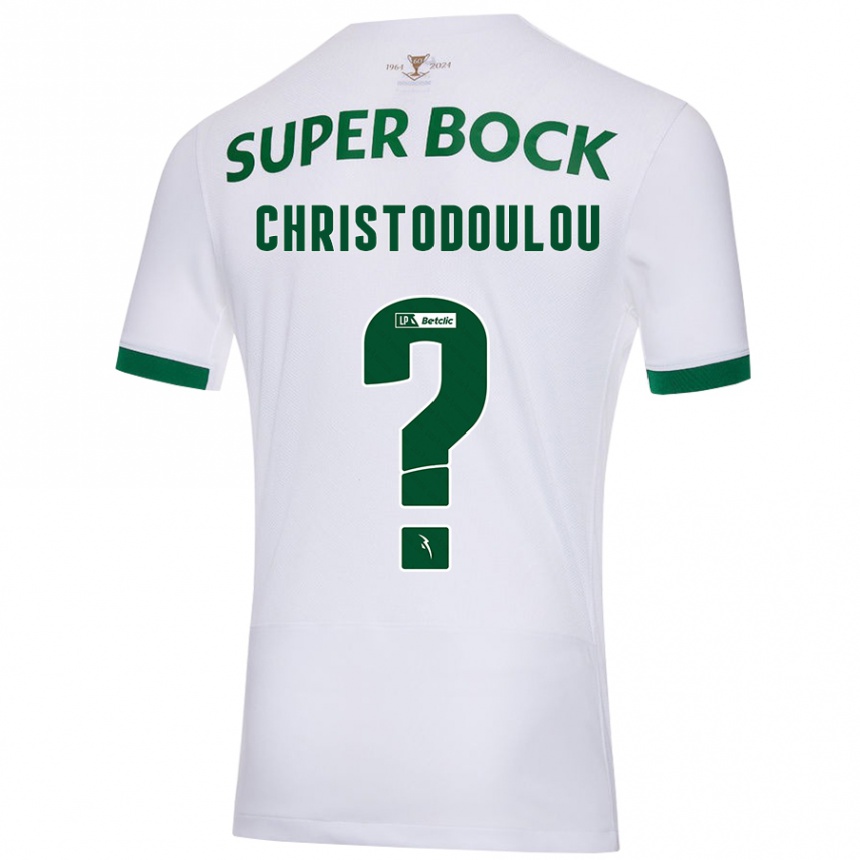 Kids Football Argyris Christodoulou #0 White Green Away Jersey 2024/25 T-Shirt Australia