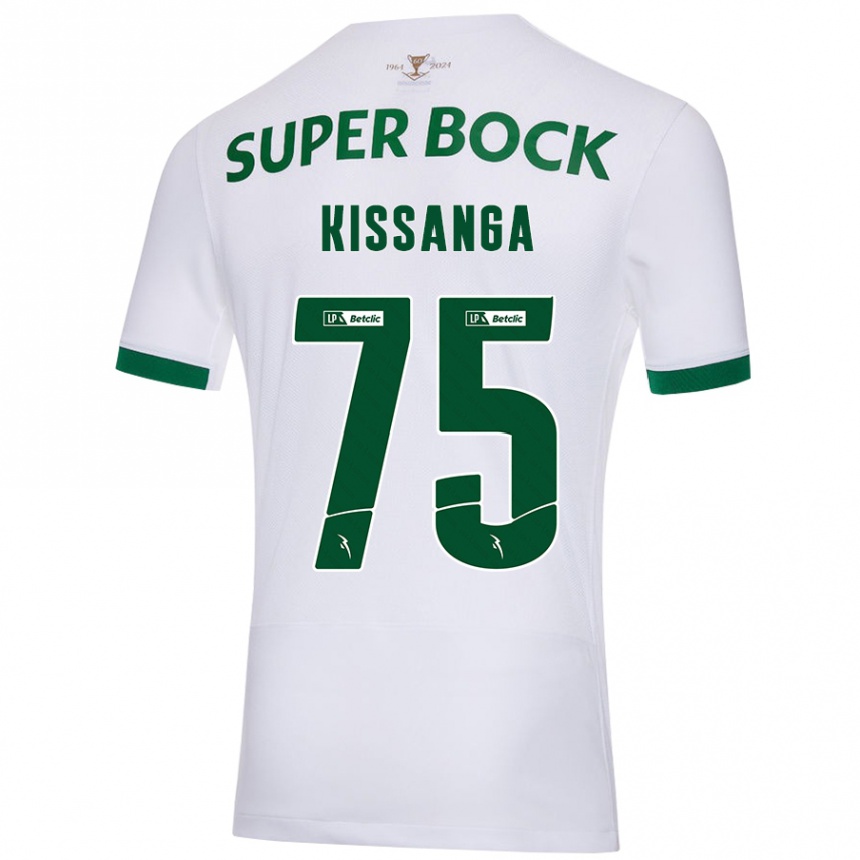 Kids Football Manuel Kissanga #75 White Green Away Jersey 2024/25 T-Shirt Australia