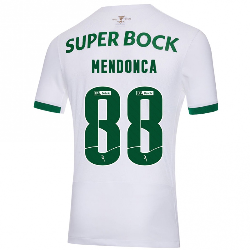 Kids Football Manuel Mendonça #88 White Green Away Jersey 2024/25 T-Shirt Australia