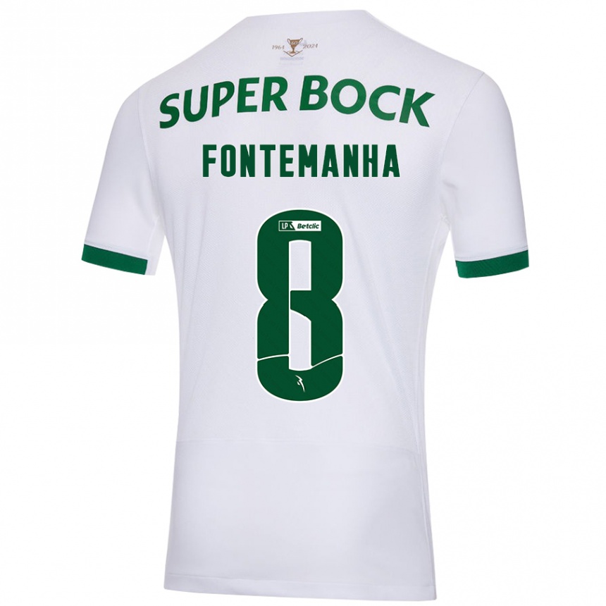 Kids Football Rita Fontemanha #8 White Green Away Jersey 2024/25 T-Shirt Australia