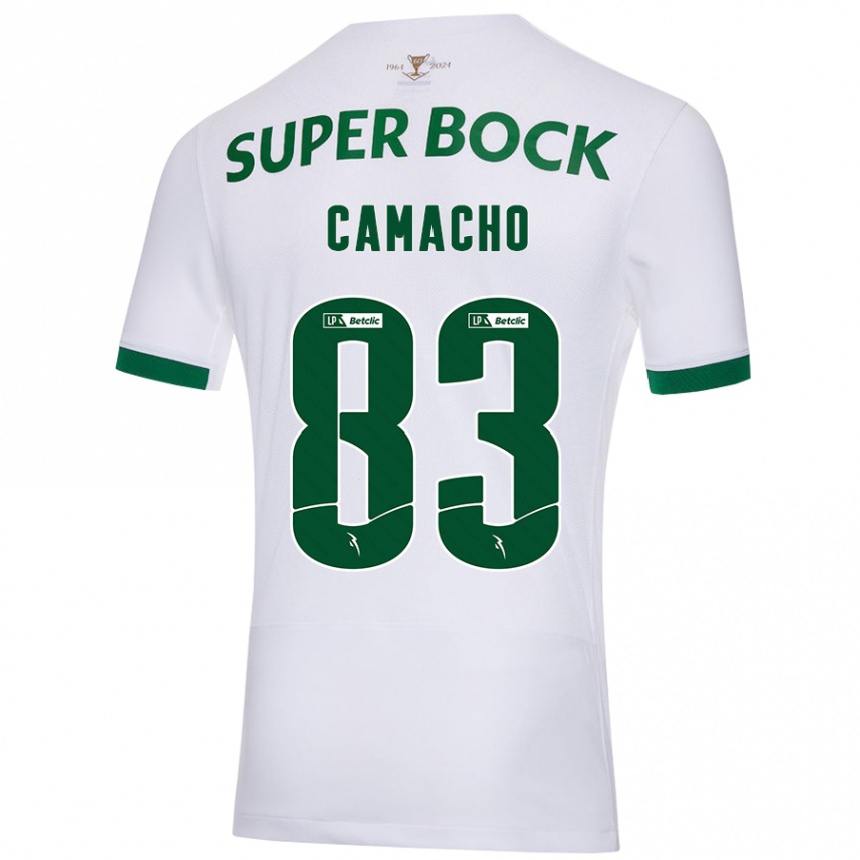 Kids Football Rafael Camacho #83 White Green Away Jersey 2024/25 T-Shirt Australia