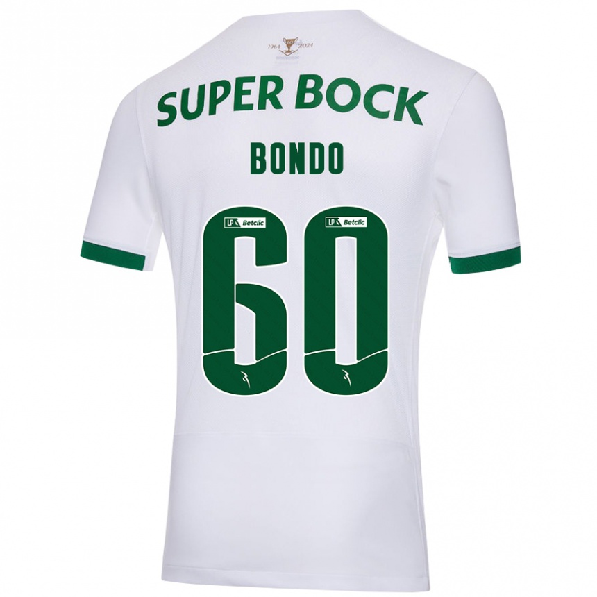 Kids Football Pedro Bondo #60 White Green Away Jersey 2024/25 T-Shirt Australia