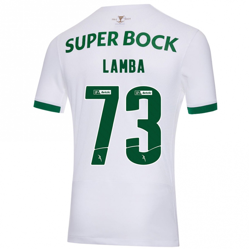 Kids Football Chico Lamba #73 White Green Away Jersey 2024/25 T-Shirt Australia