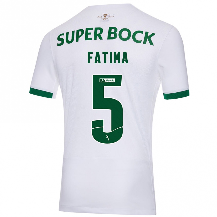 Kids Football Francisca Fatima Aquino Dutra #5 White Green Away Jersey 2024/25 T-Shirt Australia